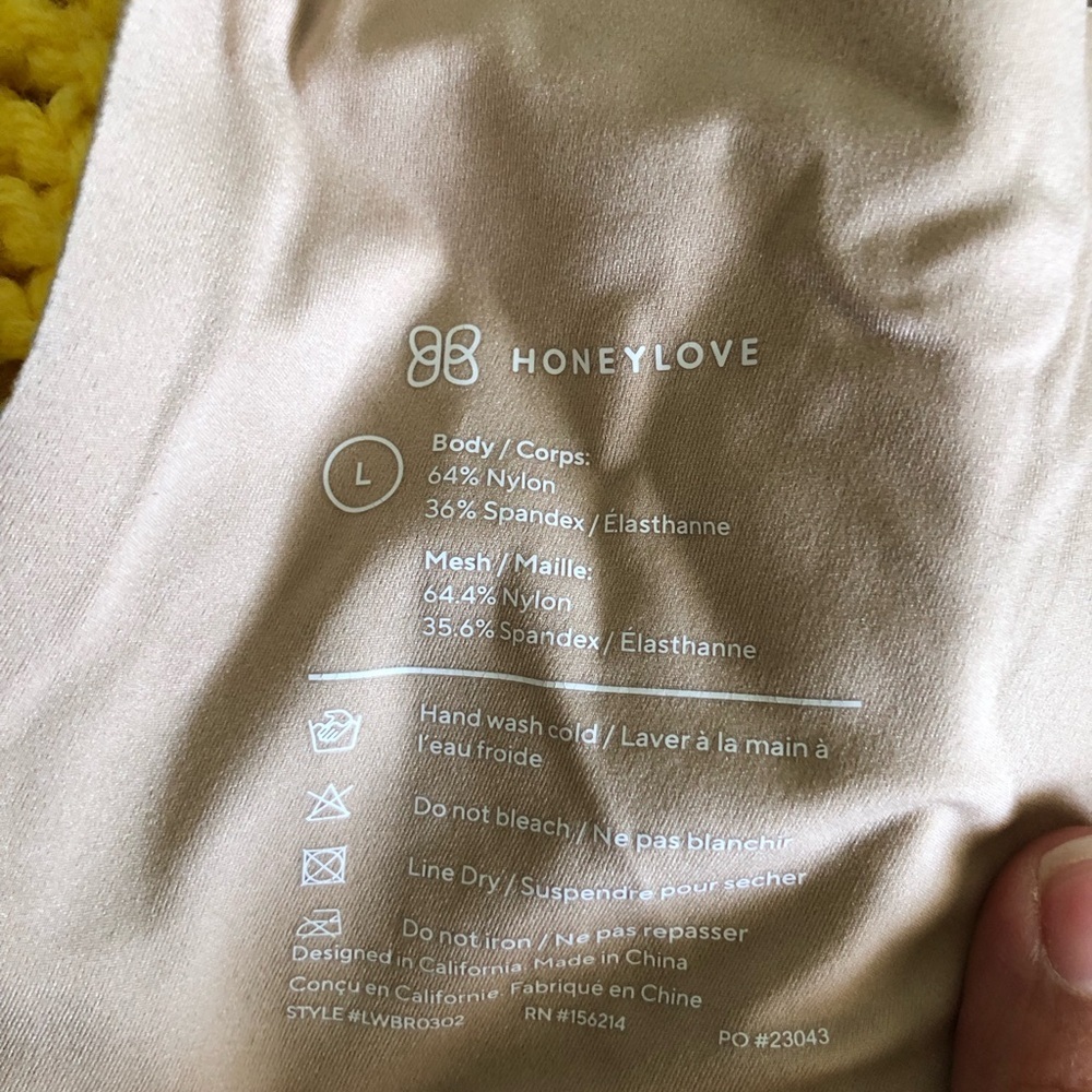 honeylove tan shaping bra Large pads included - Picture 8 of 8